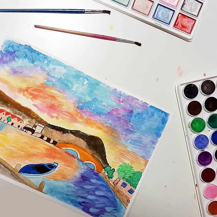 lekcje malarstwa akwarela na zajeciach plastycznych w katowicach