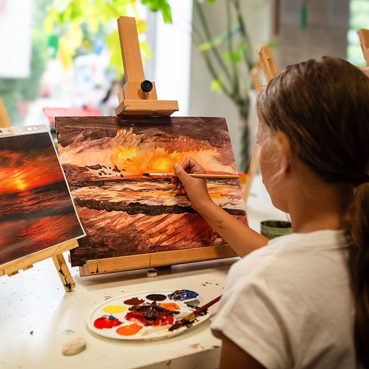 Plakat Wakacyjny 2026 dla Warsztatów 1-dniowych Malarsko-Rysunkowych